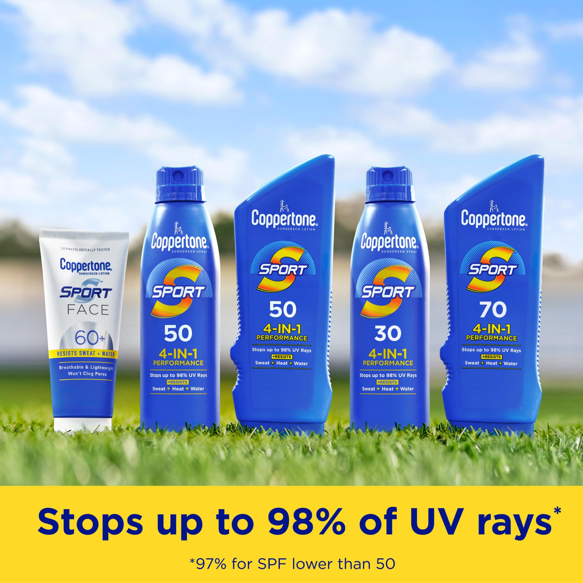 Coppertone Sport Sunscreen Spray, Broad Spectrum SPF 50 Water Resistant Spray Sunscreen, 5.5 Oz - Image 5