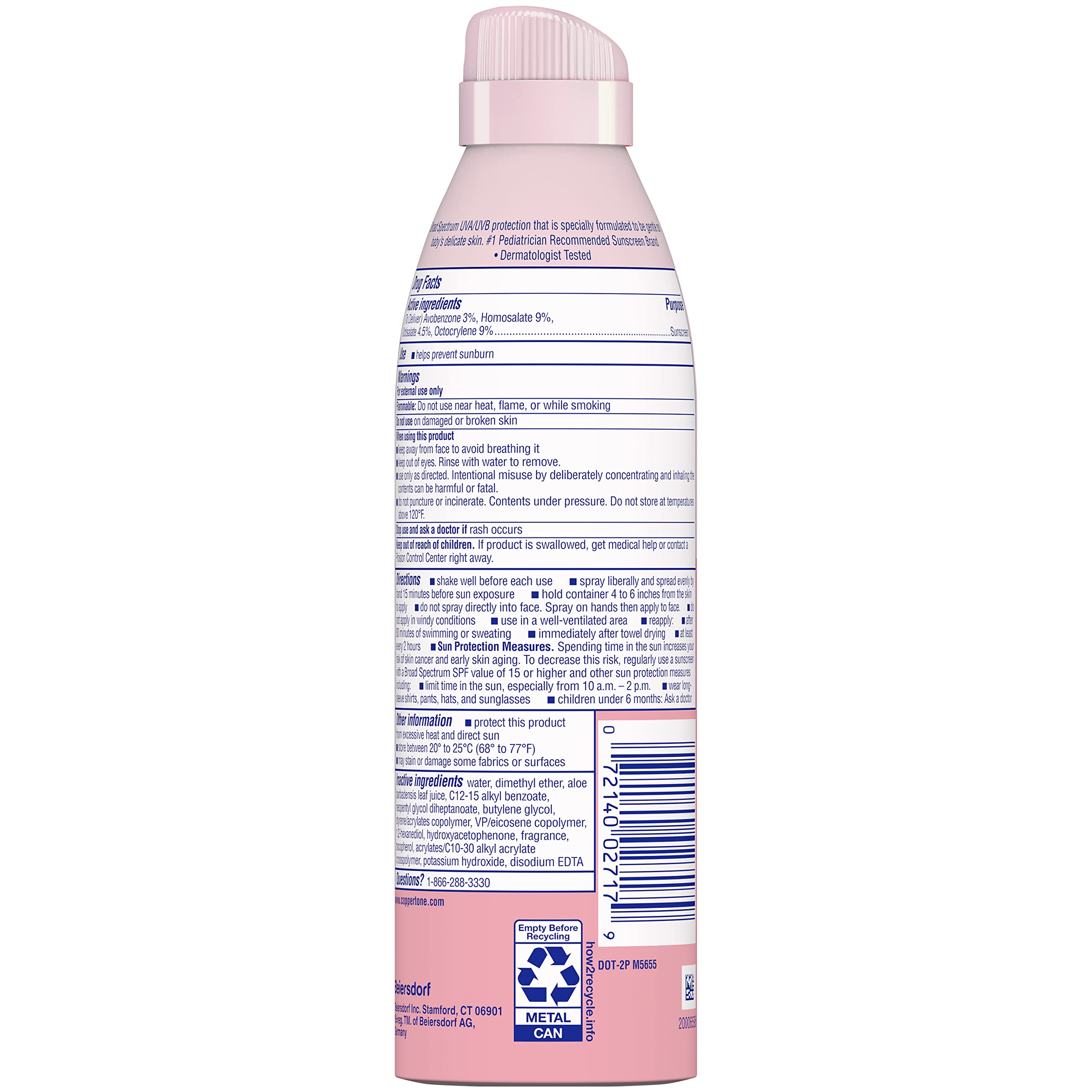 Coppertone WaterBabies Baby Sunscreen Spray SPF 50 (6 Oz) + Pure and Simple Baby Mineral Sunscreen Stick SPF 50 with Zinc Oxide, Tear Free (0.49 Oz) Hypoallergenic and Oxybenzone Free - Image 10